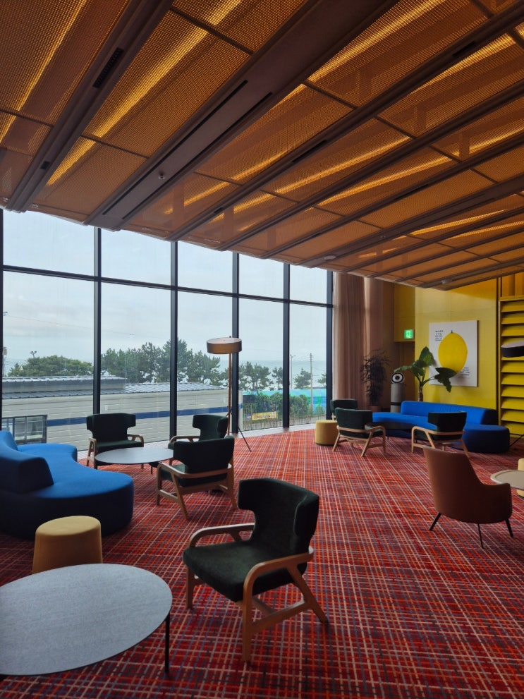 The Coolist Hotel Songjeong ocean view terrace with morning light