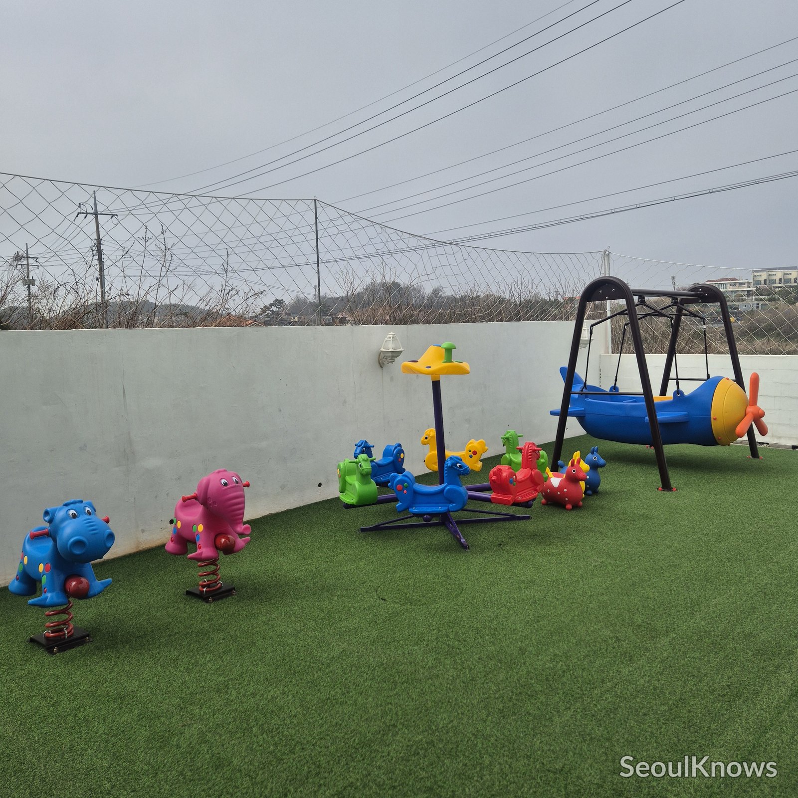 HAY outdoor playground with Viking swing