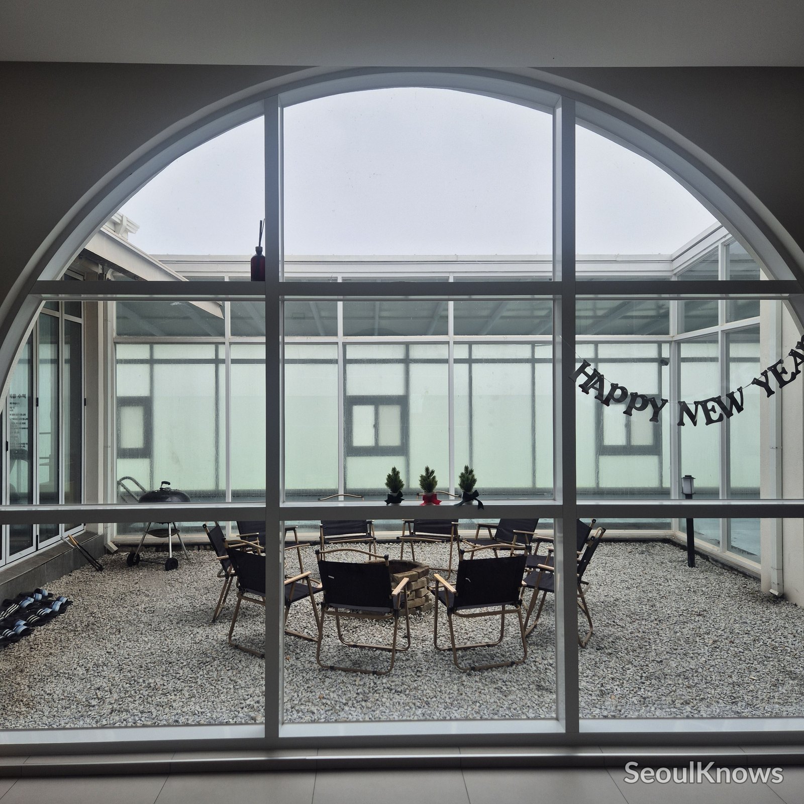 HAY second-floor arched-window lounge