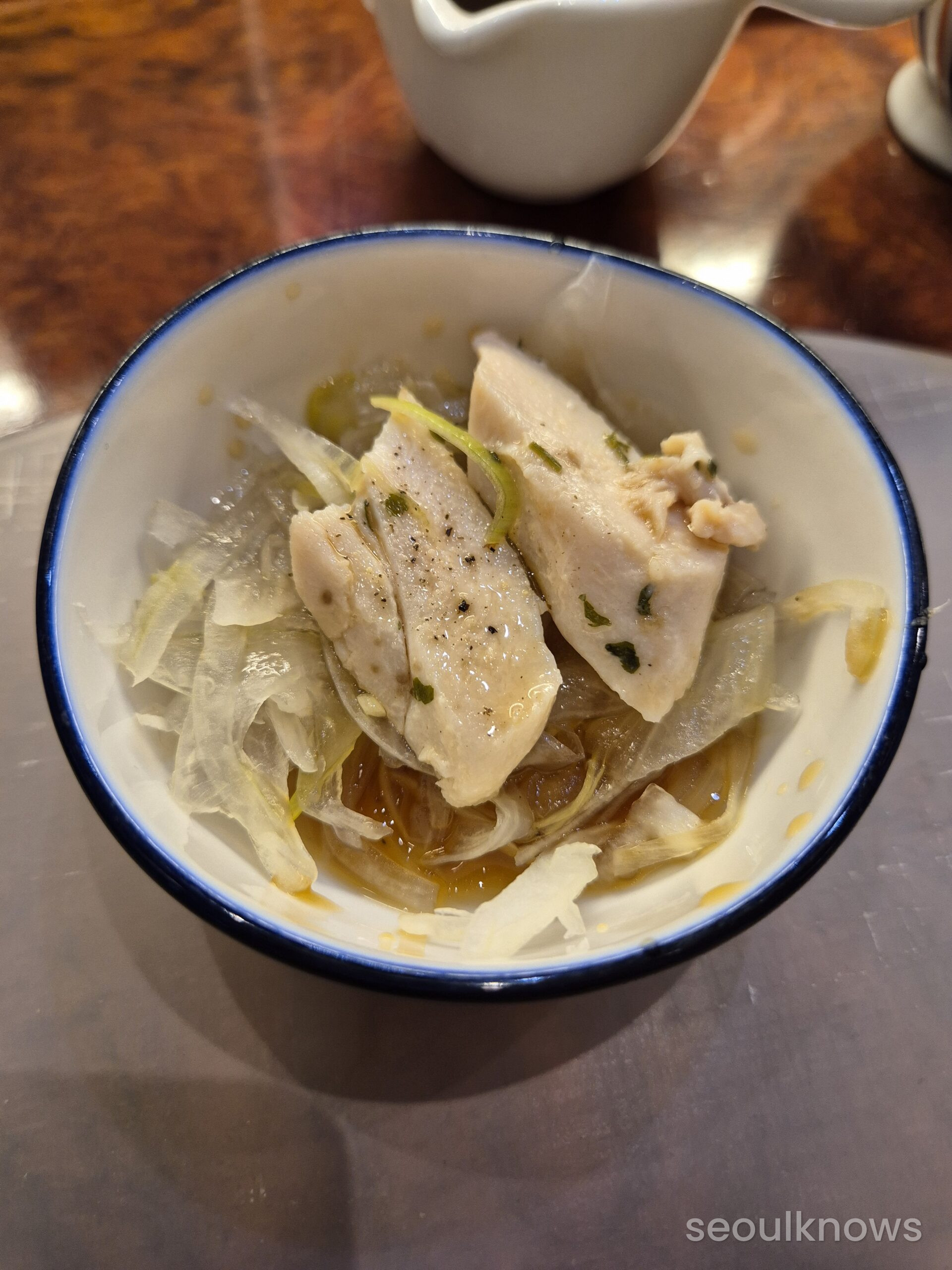 Konjac noodles side dish at Giyohan Haeundae
