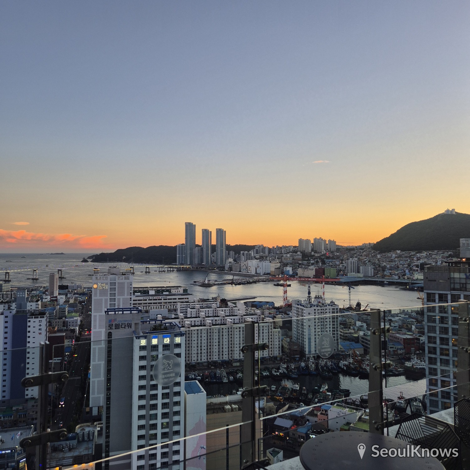 LaVALSE Hotel Busan sunset ocean view