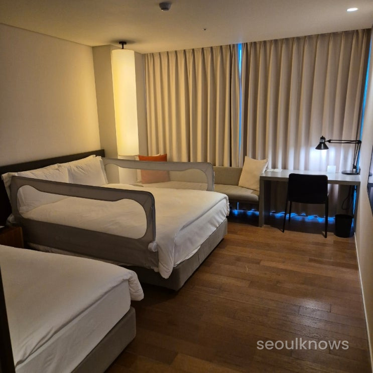 신라스테이 해운대 오션뷰 침대 ocean view bed
