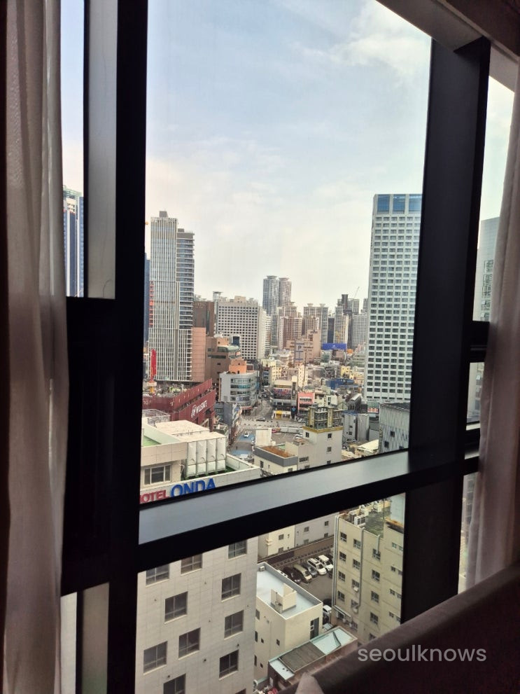신라스테이 해운대 시티뷰 침대 city view bed