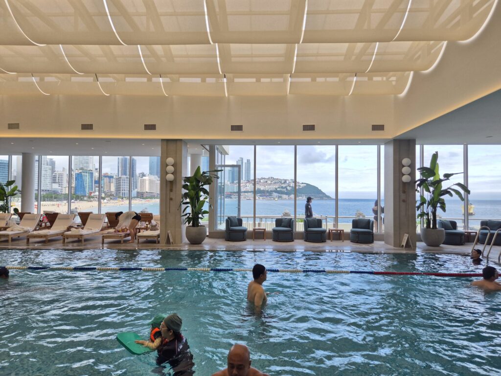 The Westin Josun Busan beachfront indoor pool 3