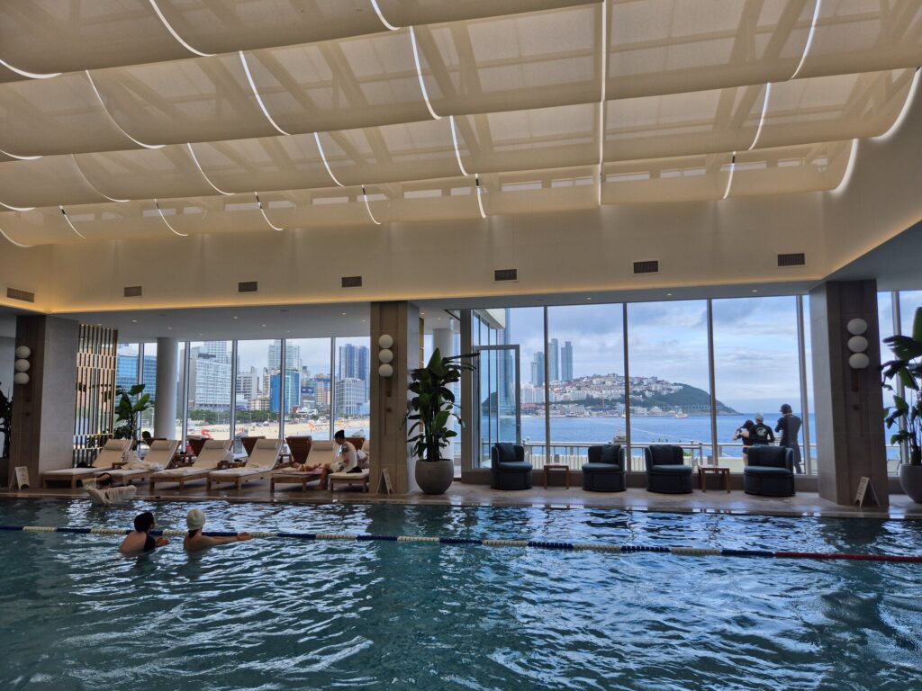 The Westin Josun Busan beachfront indoor pool 8