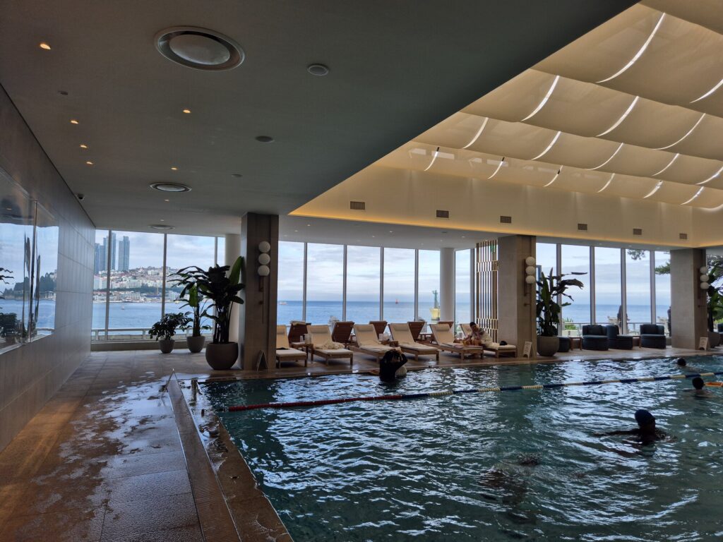 The Westin Josun Busan beachfront indoor pool 9
