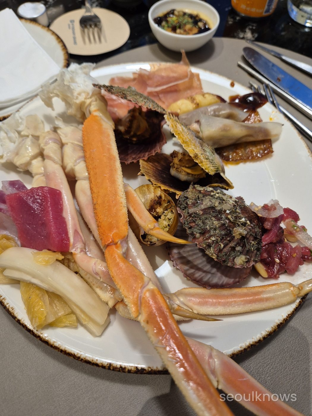 Buffet plate at Wyndham Grand Busan