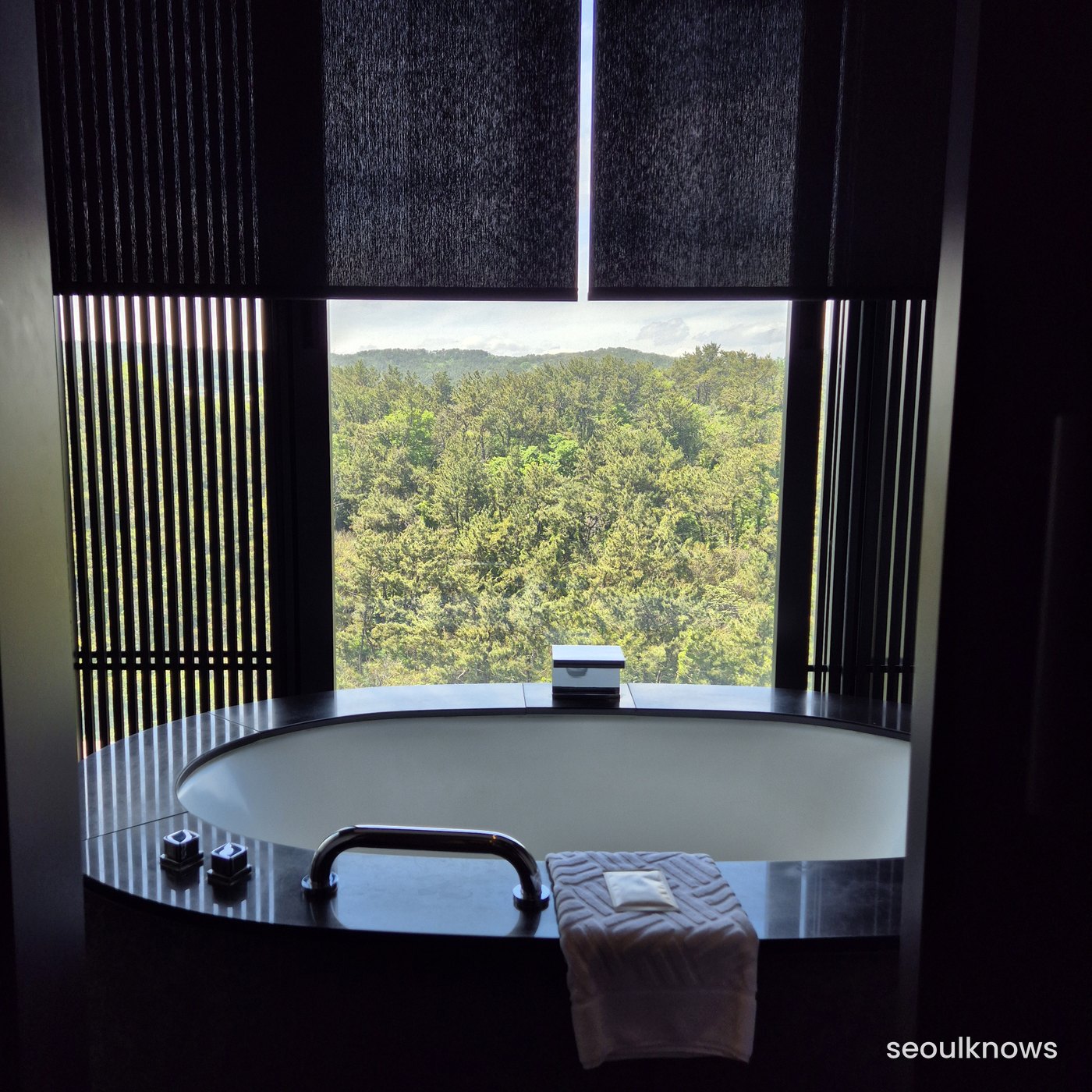 Ananti Cove Cabin room with private balcony and forest view