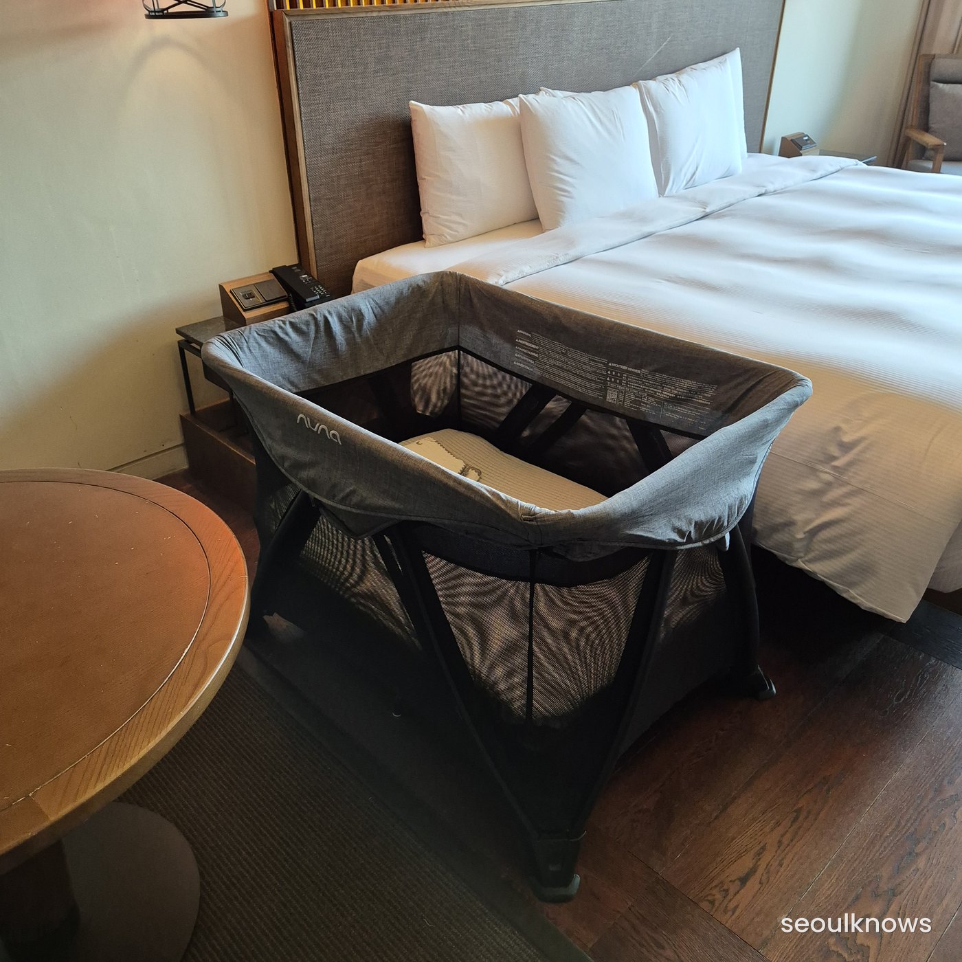 Baby-friendly amenities in an Ananti Cove Cabin room