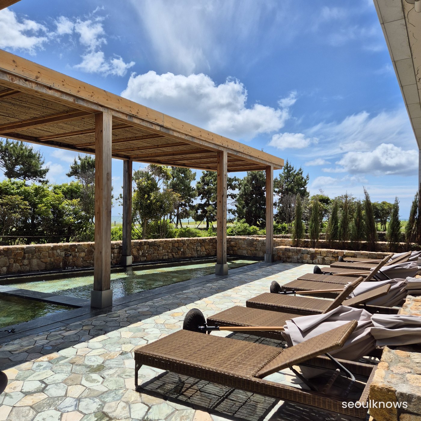 Indoor hot-spring pool at Ananti Cove Waterhouse