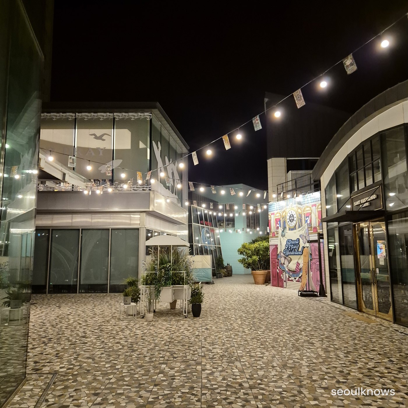 Ananti Town walkway by the sea at Busan Cove