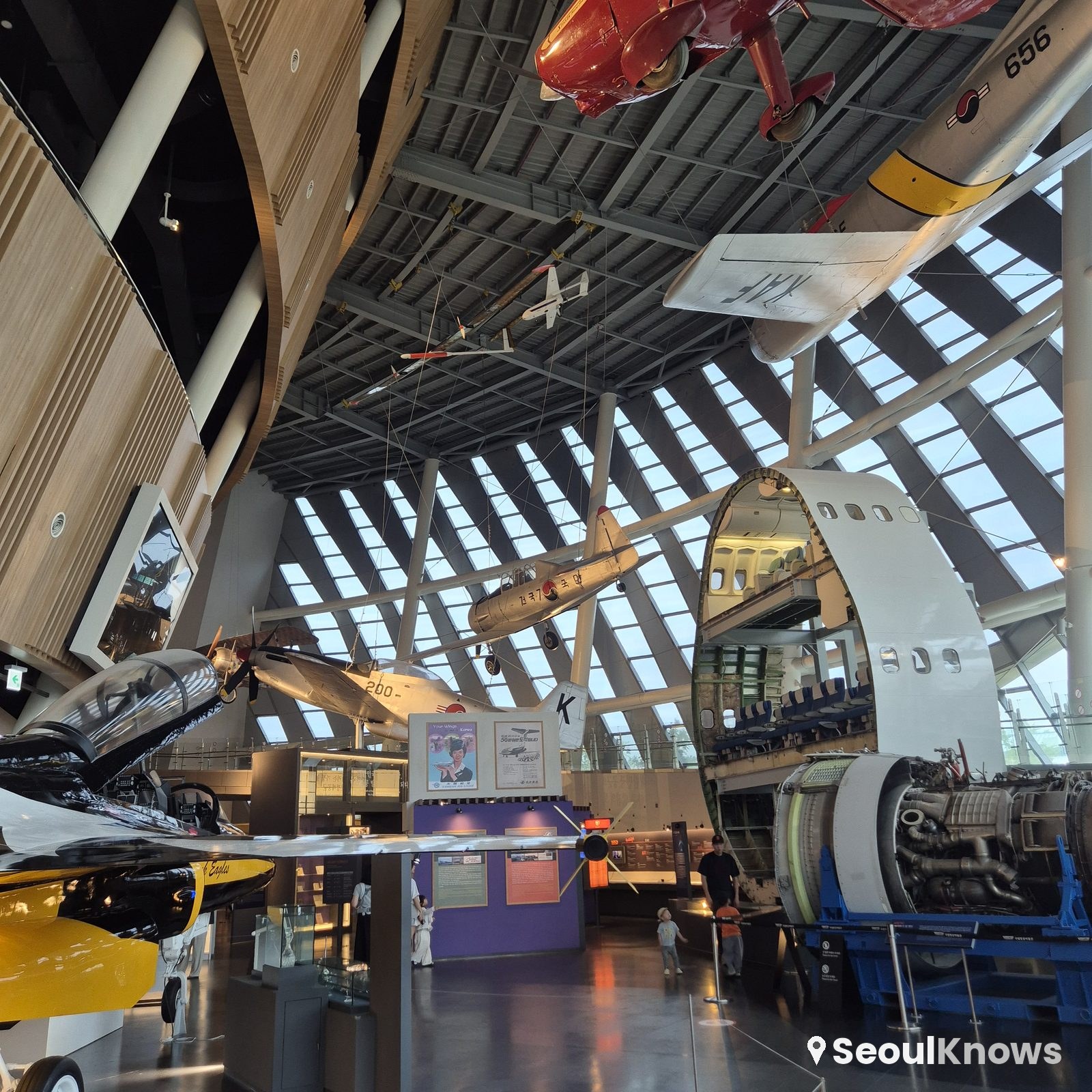 National Aviation Museum of Korea exterior cylinder building