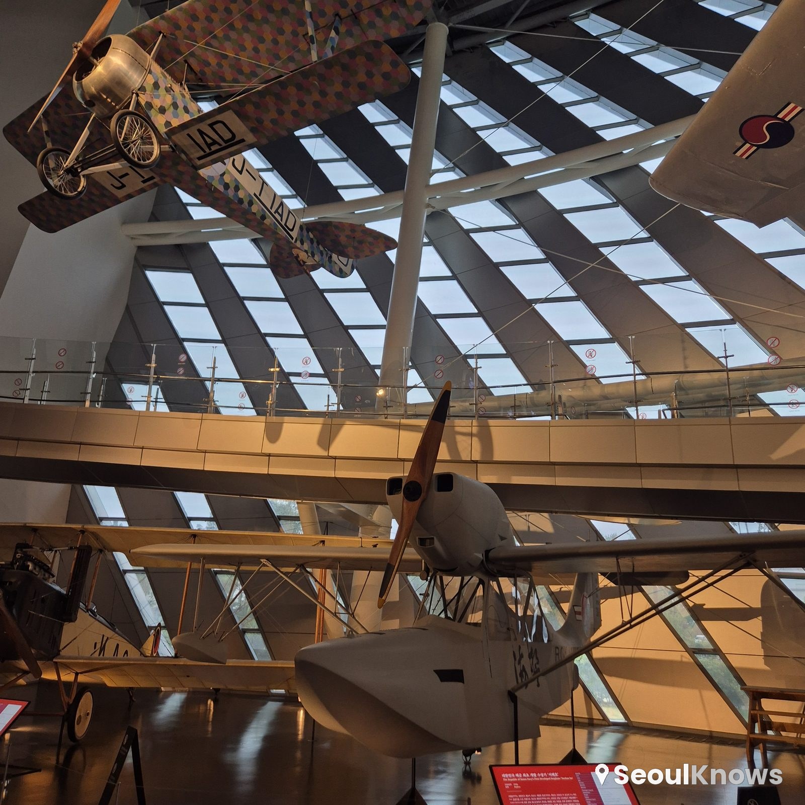 Range of aircraft on display