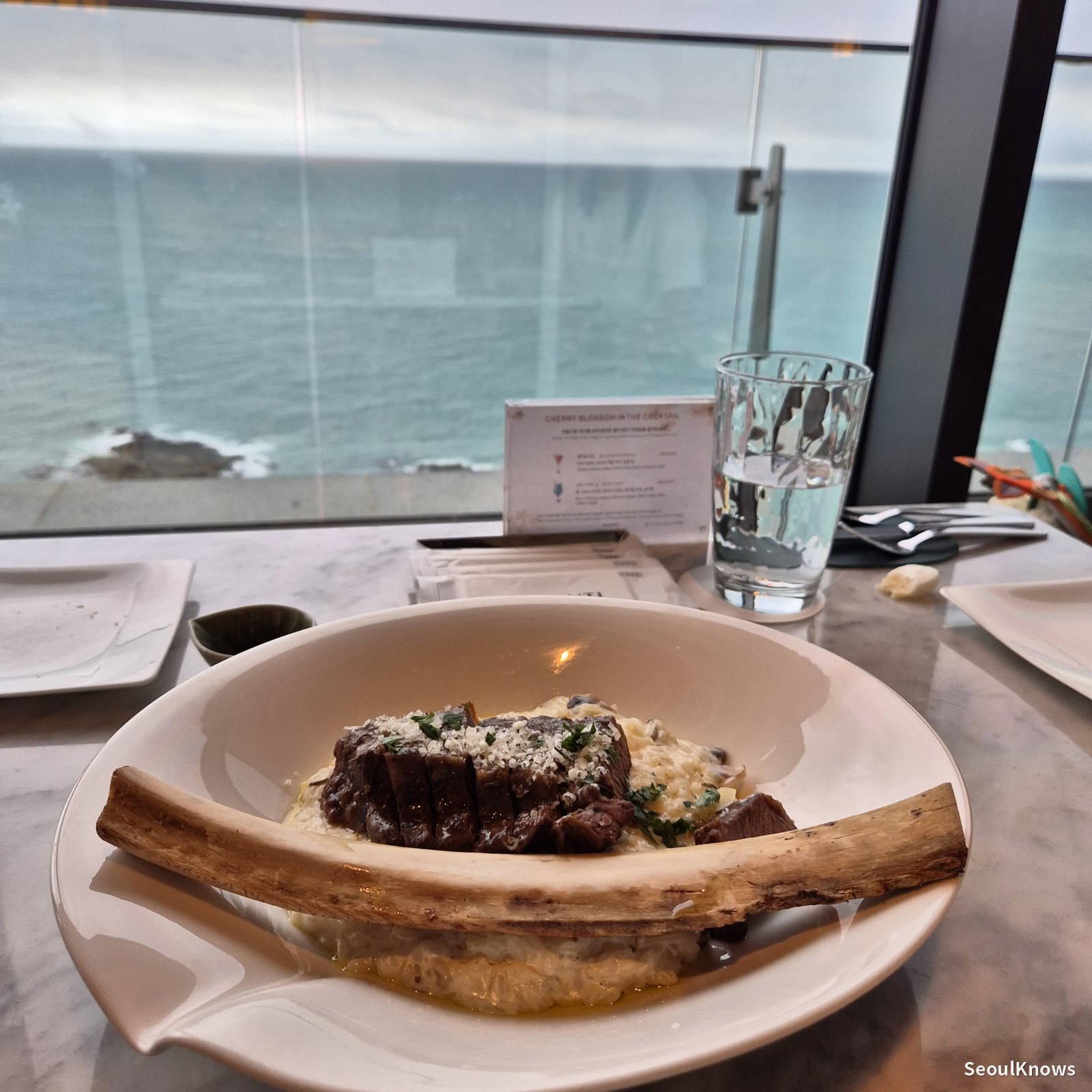 Rib Short Ribs Risotto at McQueens Grill and Bar Busan