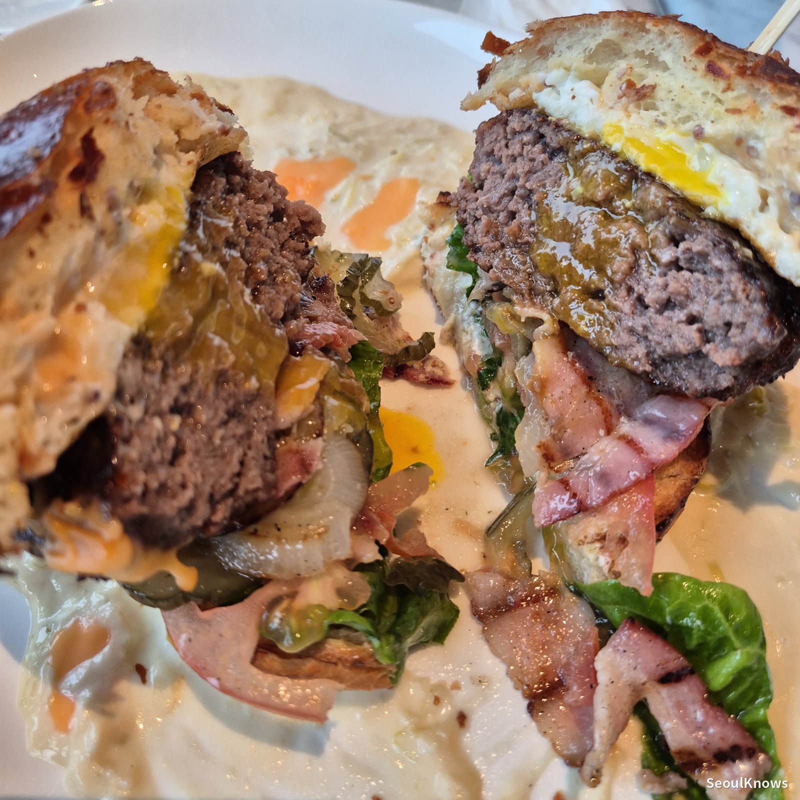 McQueen Burger cross-section