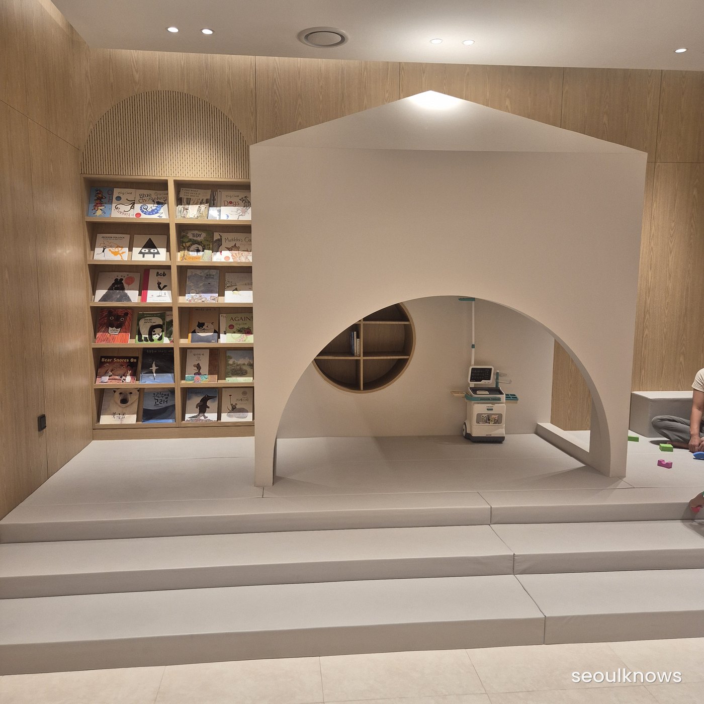 Little Monogram indoor kids zone with reading nook