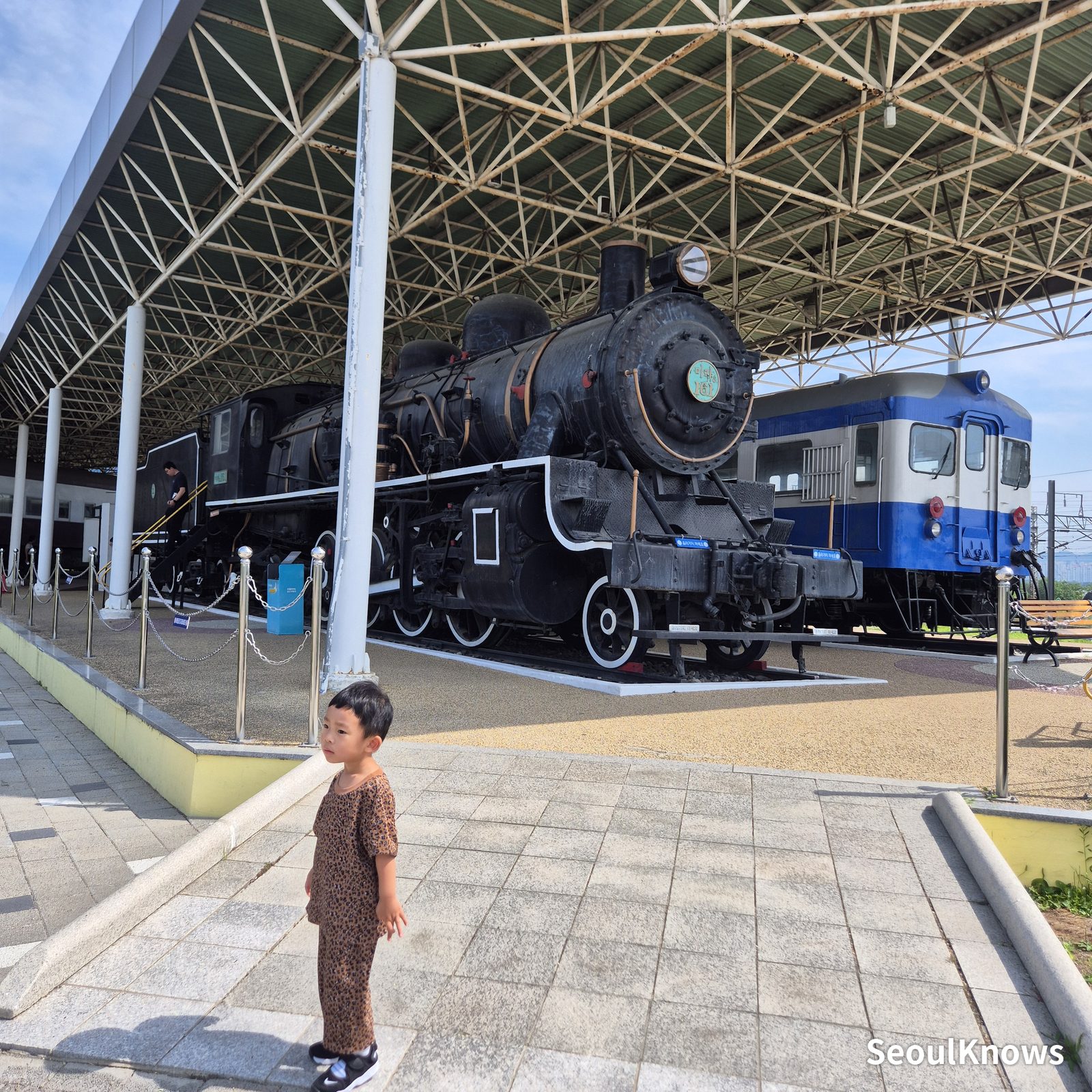 Railroad Museum, Uiwang: outdoor yard real trains up close