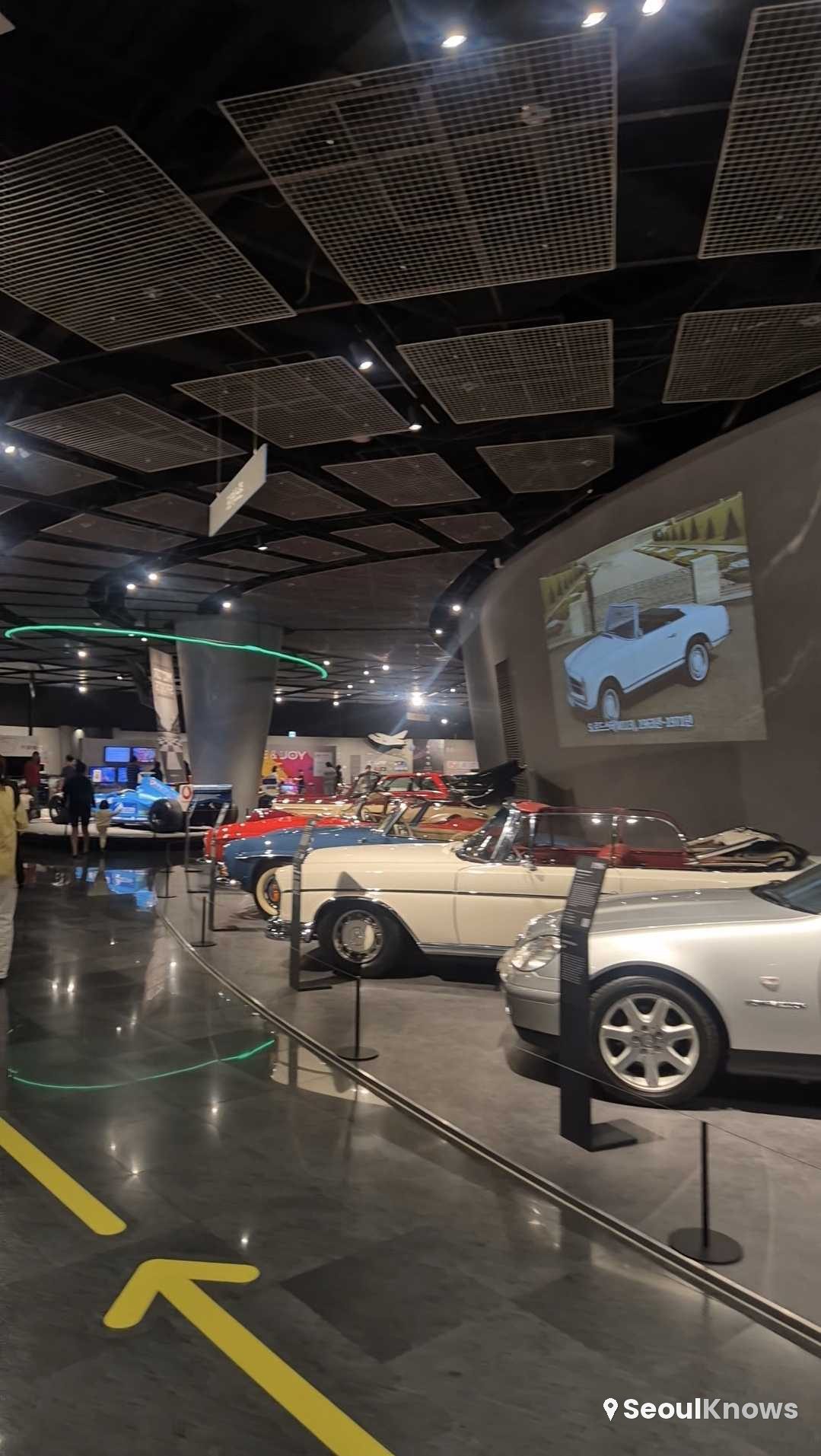 Classic car exhibition hall at Samsung Fire Mobility Museum