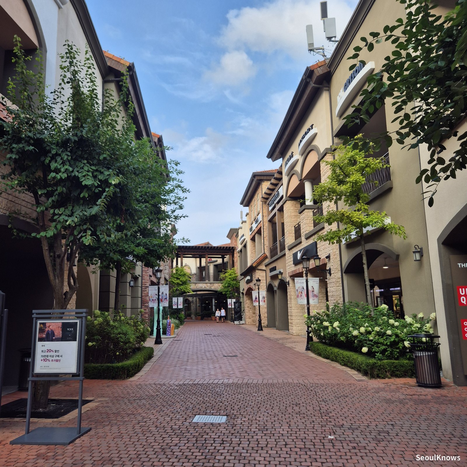 European-village style street at Shinsegae Siheung