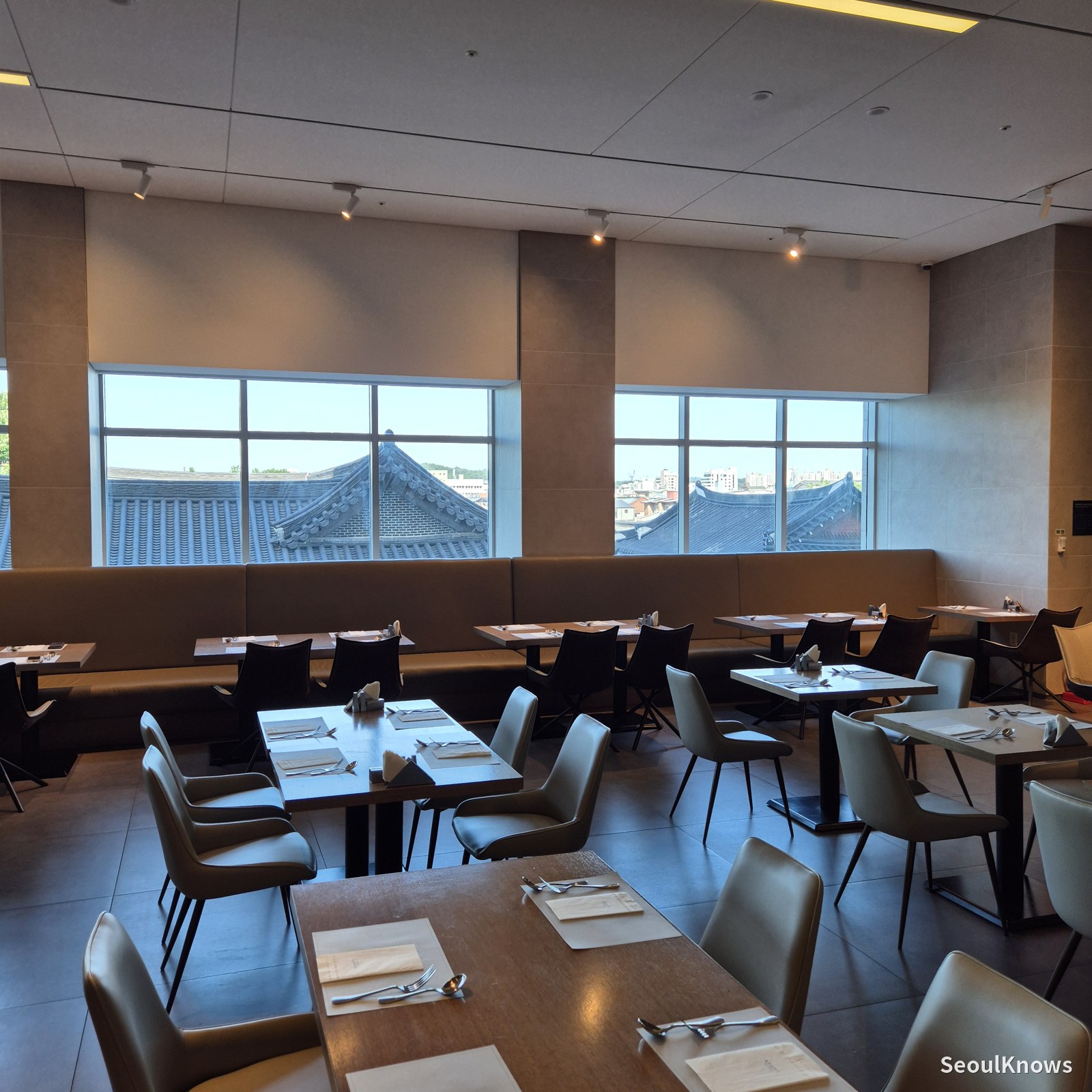 The Plate breakfast dining room at Lahan Hotel Jeonju