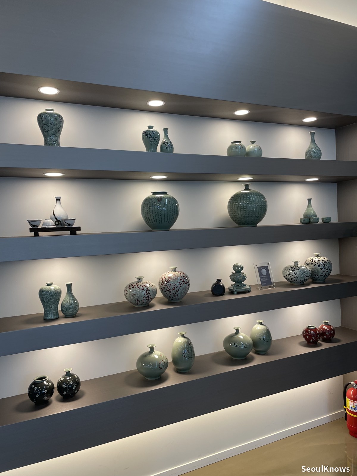 Art and ceramics on display in the gallery café