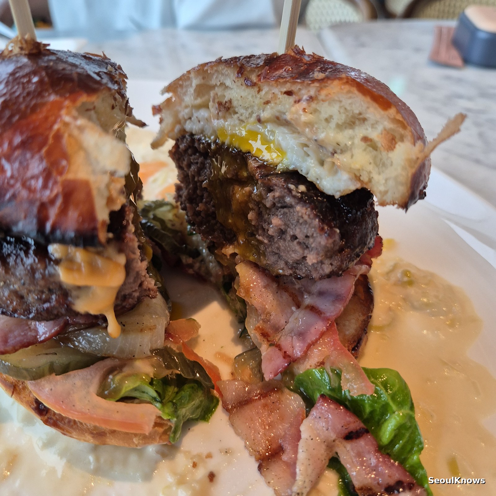 McQueen Burger cross-section