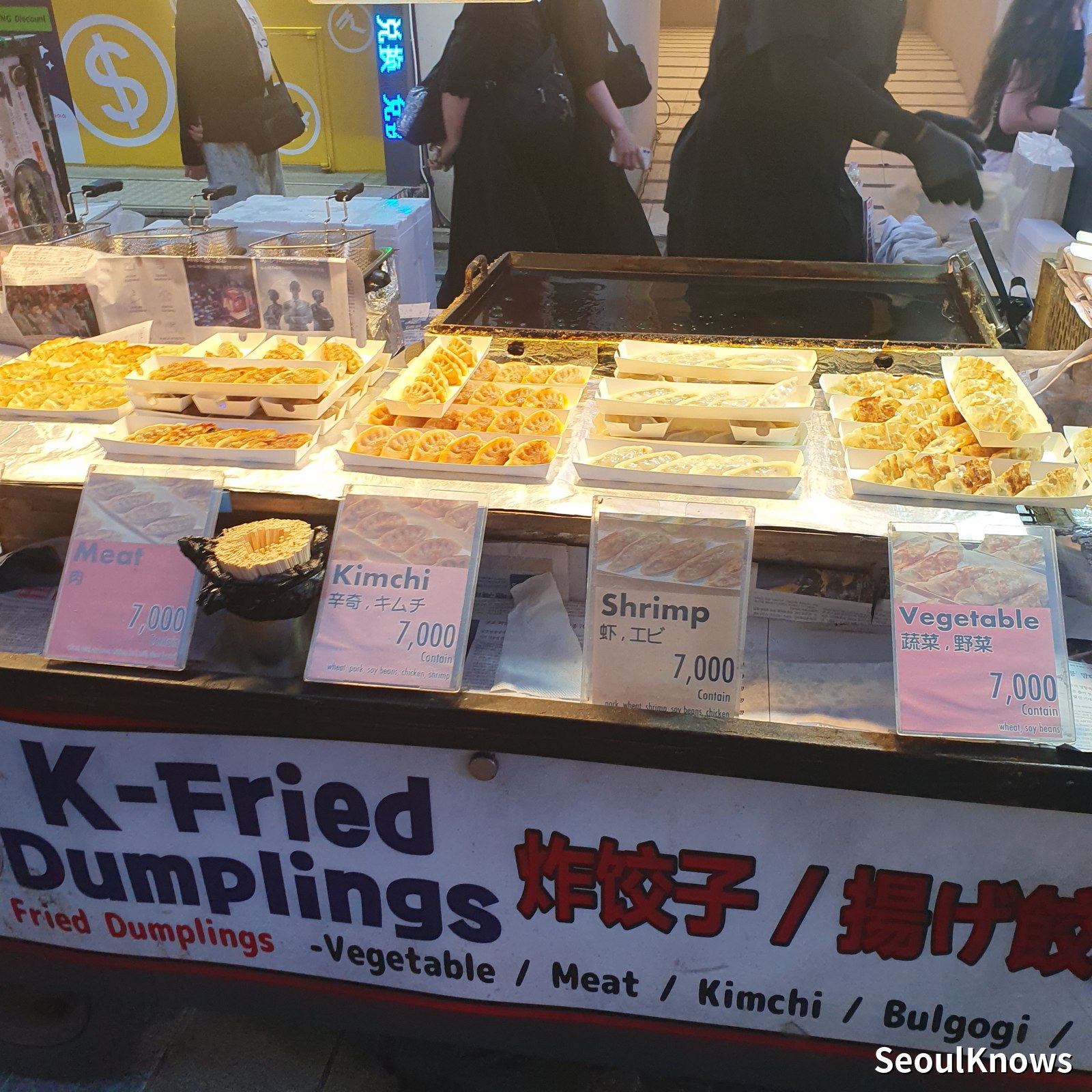 Pan-fried Korean dumplings mandu