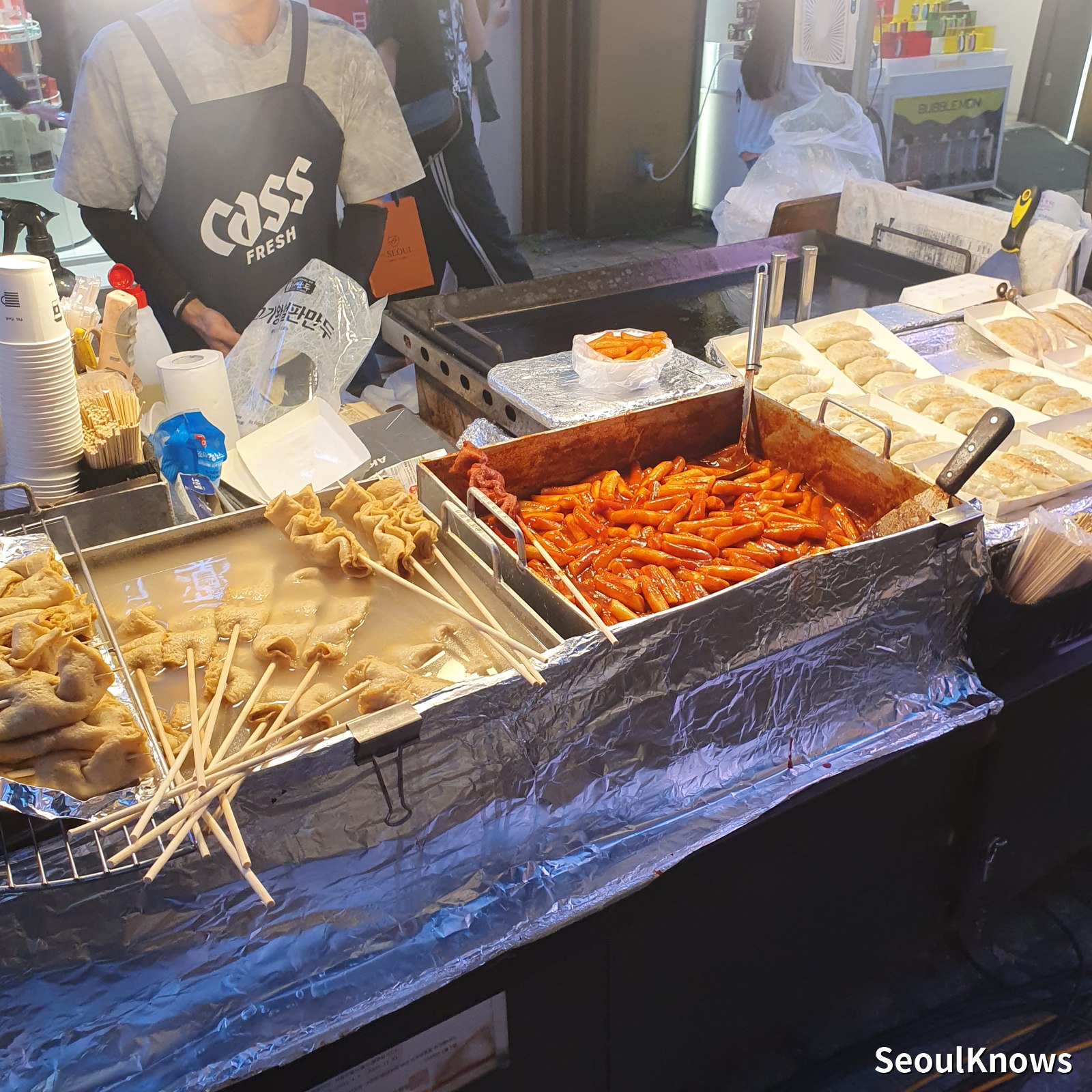 Fish cake oden and tteokbokki skewers