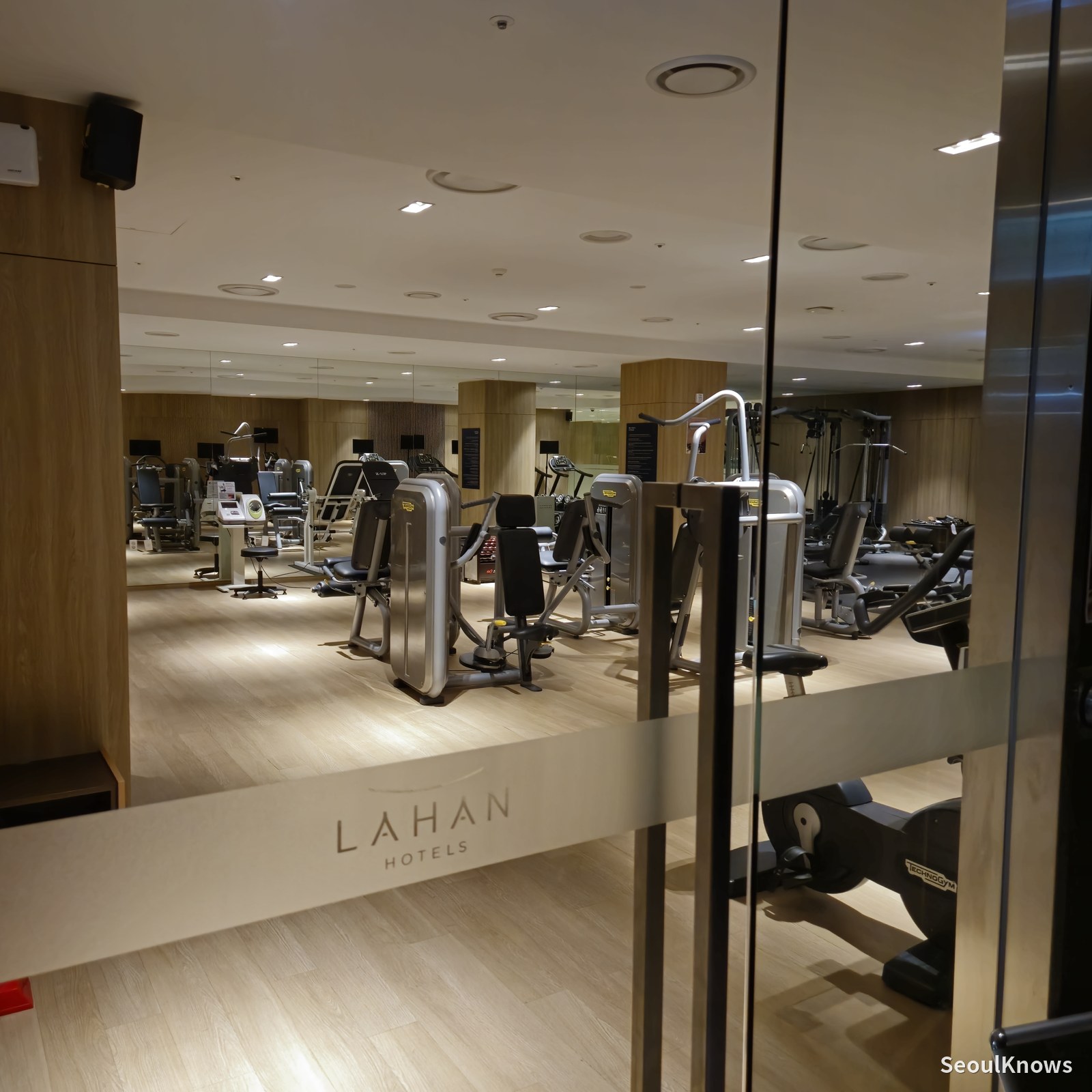 Fitness center machines