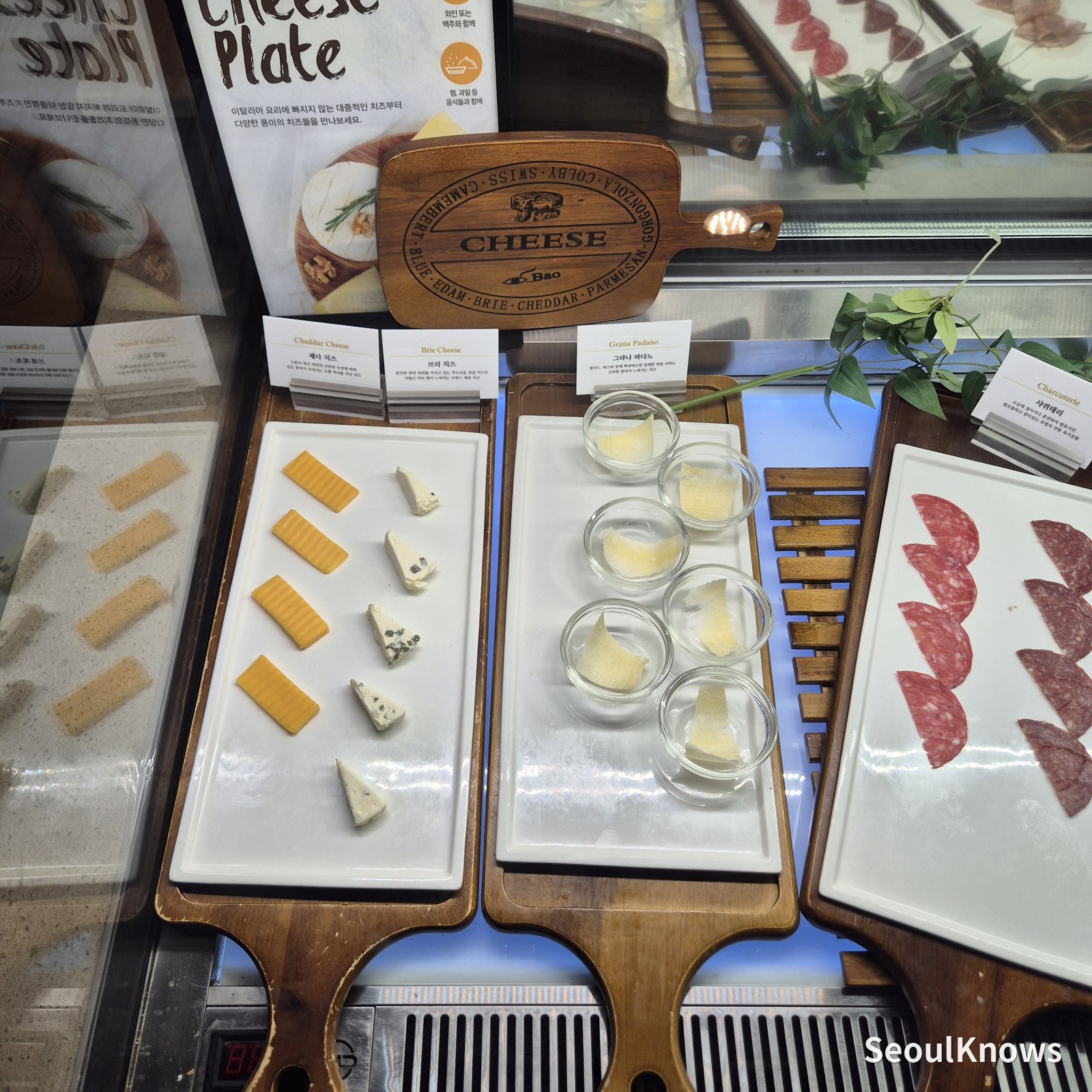 Cheese and jamon selection at Viking's Wharf COEX